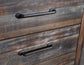 Drystan Twin Panel Bed with 4 Storage Drawers with Mirrored Dresser