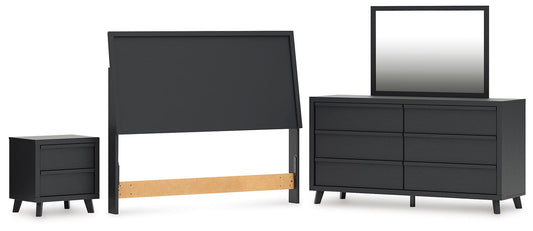 Danziar Queen Panel Headboard, Dresser, Mirror and Nightstand