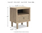 Cielden Full Upholstered Panel Bed with Mirrored Dresser and Nightstand