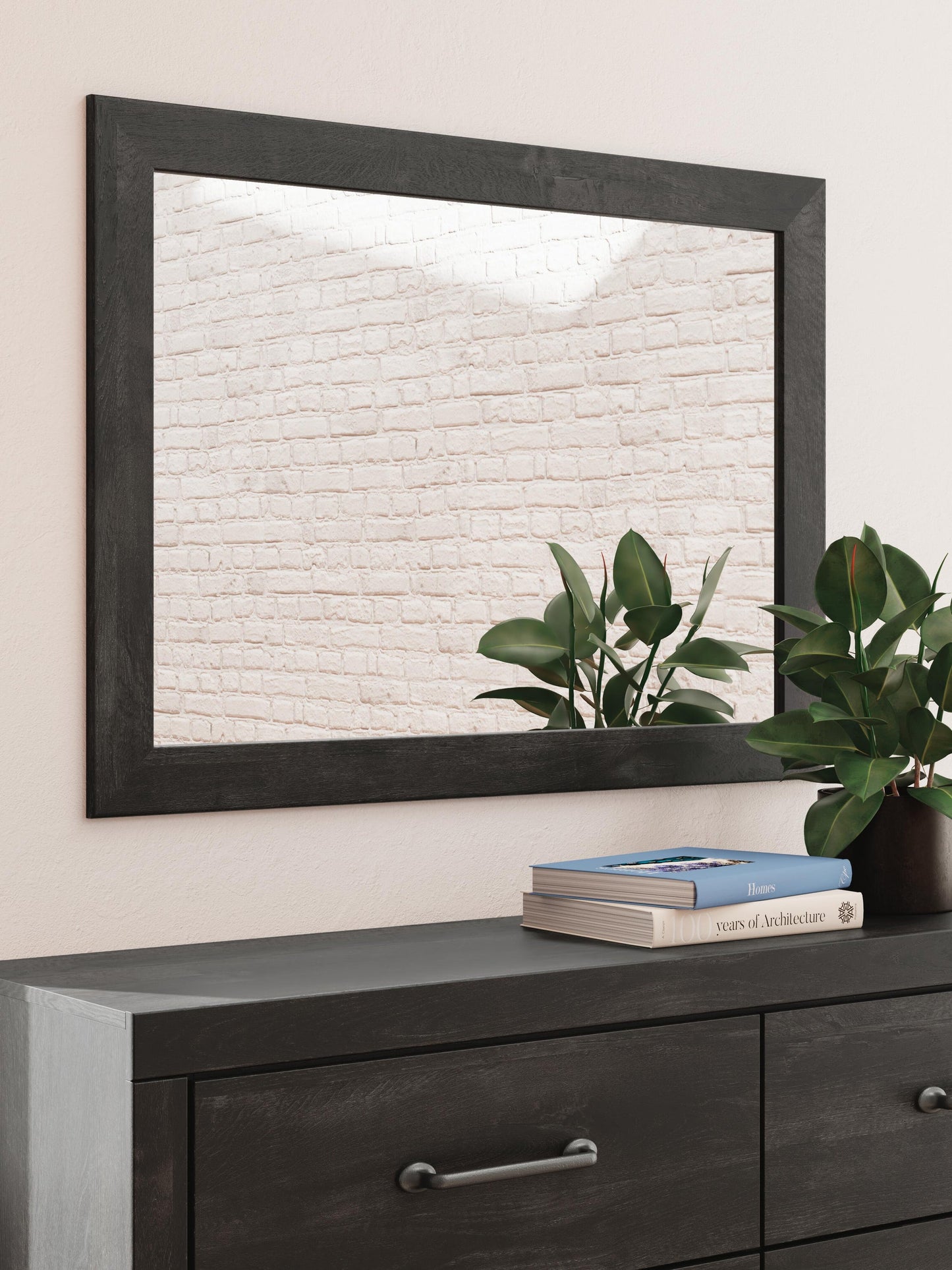 Delmorta Full Panel Bed, Dresser, Mirror and Nightstand