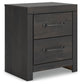 Delmorta Full Panel Bed with Storage, Dresser, Mirror and Nightstand