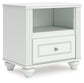 Maylilly Full Upholstered Panel Storage Bed, Dresser, Mirror and Nightstand