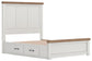 Savonport Queen Panel Bed with Storage, Dresser and Mirror