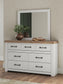Savonport Twin Panel Bed, Dresser and Mirror