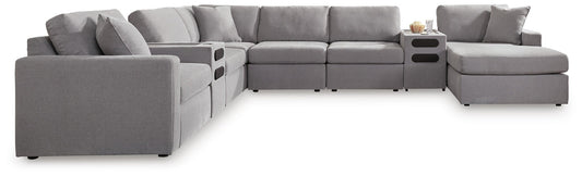Modmax 8-Piece Sectional with Storage Chaise and Audio Consoles