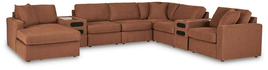 Modmax 8-Piece Sectional with Storage Chaise and Audio Consoles