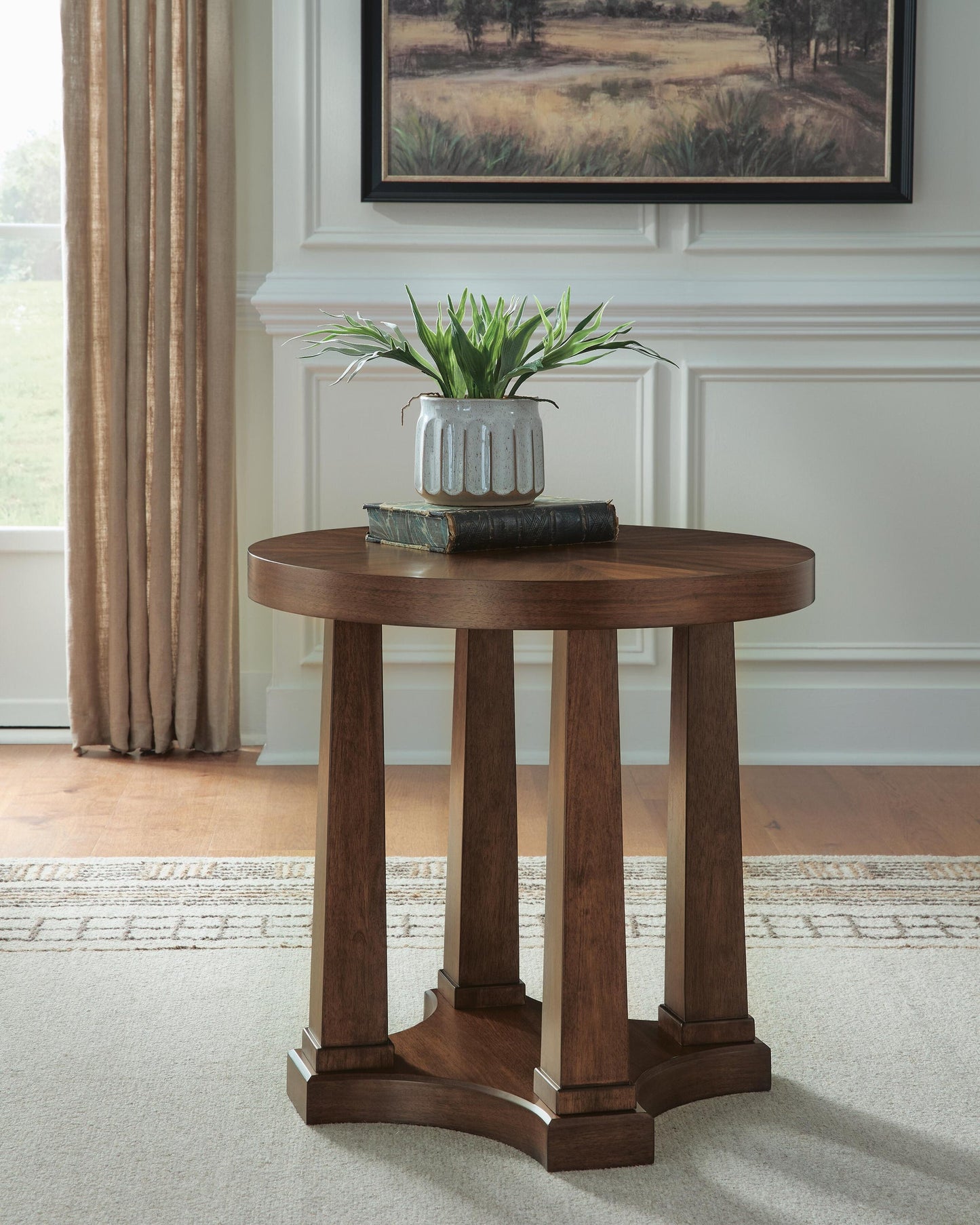 Rustic Plains Round End Table