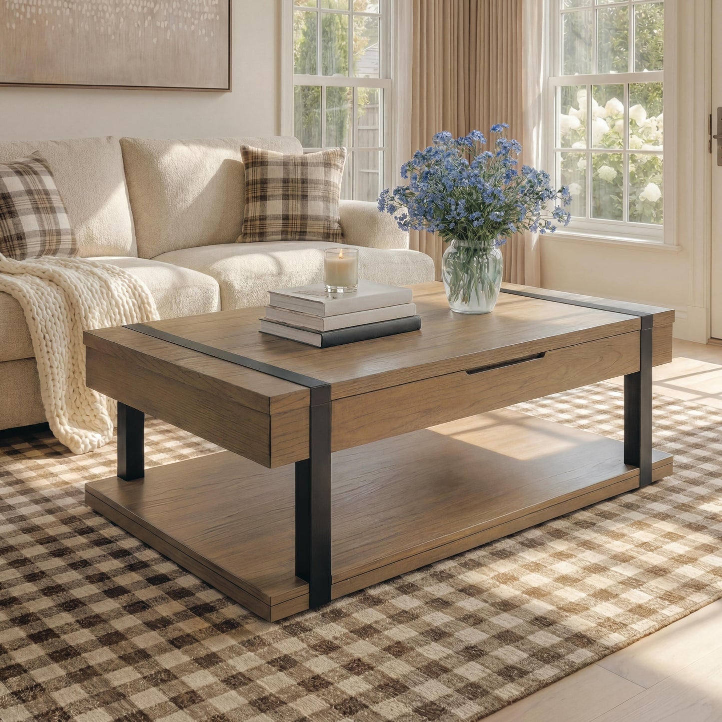 Jorannti Rect Lift Top Cocktail Table